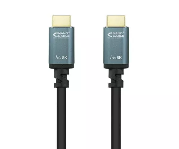 Cable HDMI 2.1  M/M / 1 metro / 8K / HDR / eARC / 48Gbps / Iris / Nanocable 10.15.8001