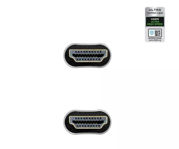 Cable HDMI 2.1  M/M / 1.5 metros / 8K 60Hz / Hdr / eArc / 48Gbps / Certificado / Nanocable 10.15.8101-L150