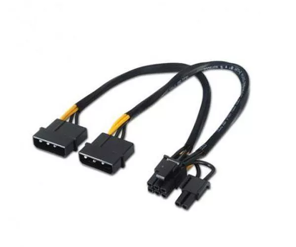 Cable molex gr&aacute;fica 2x5.25 a  6+2 pin pci-e / 20cm / 10.19.1201 Nanocable