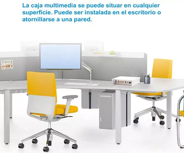 Caja conexiones multimedia de pared / Nanocable / 10.35.0003 / Blanco