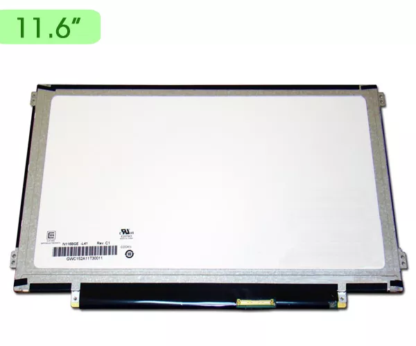 Pantalla para port&aacute;til LED 11.6" Slim 40 Pines small Brackets laterales 16cm.