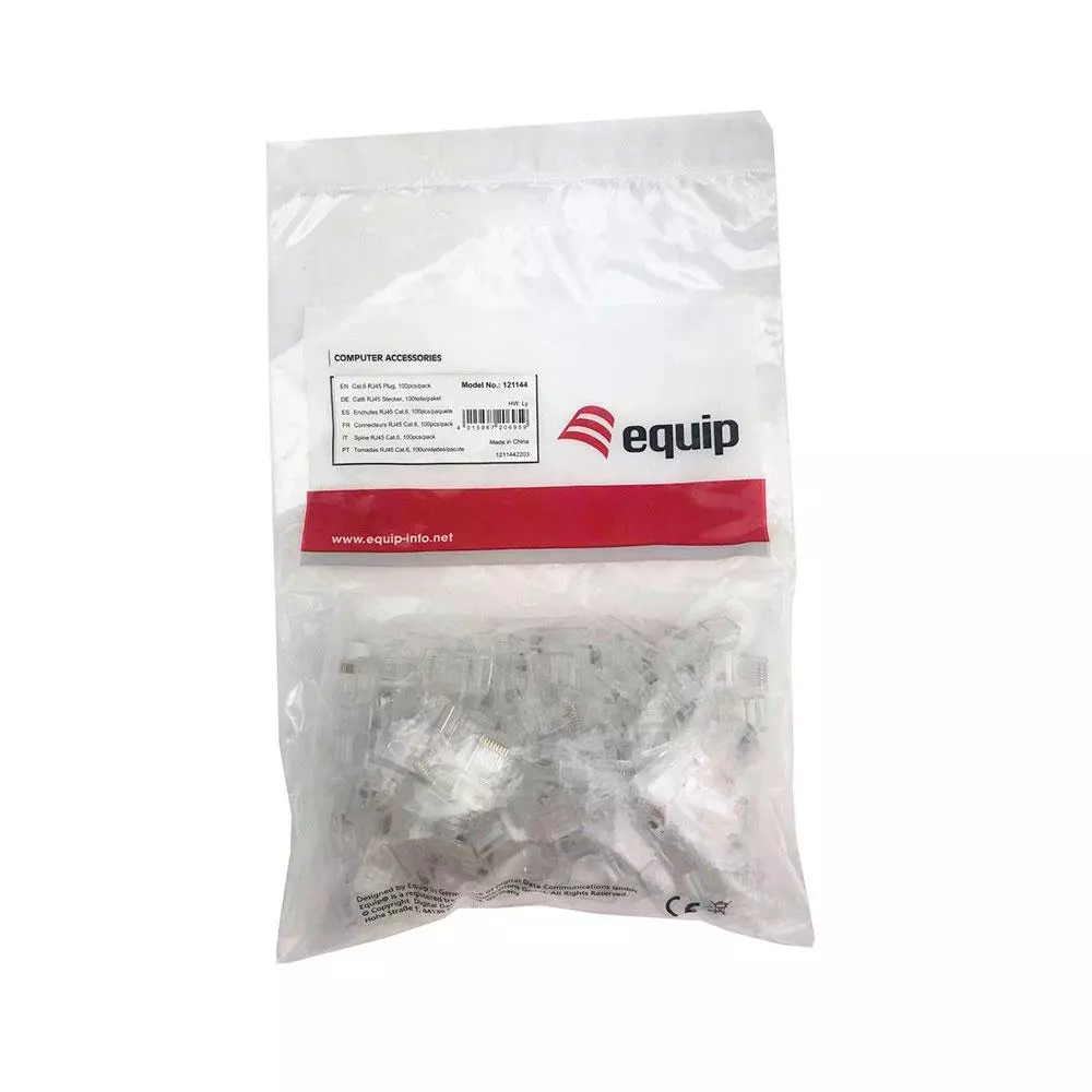 Conector RJ45 cat.6 (pack 100 uds) Equip 121144