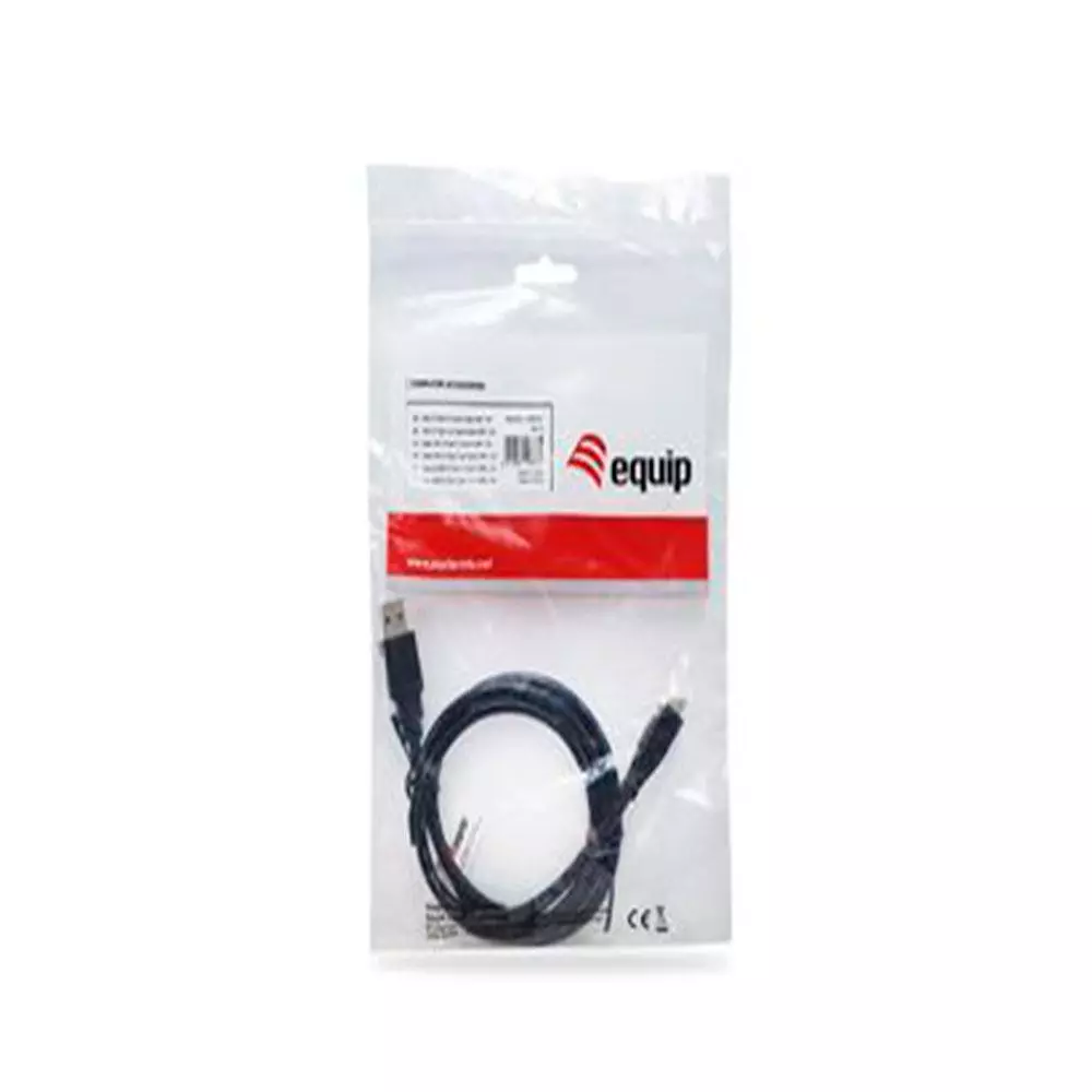 Cable USB 3.0 a Type-C / 1m / Negro / Equip / 12834107