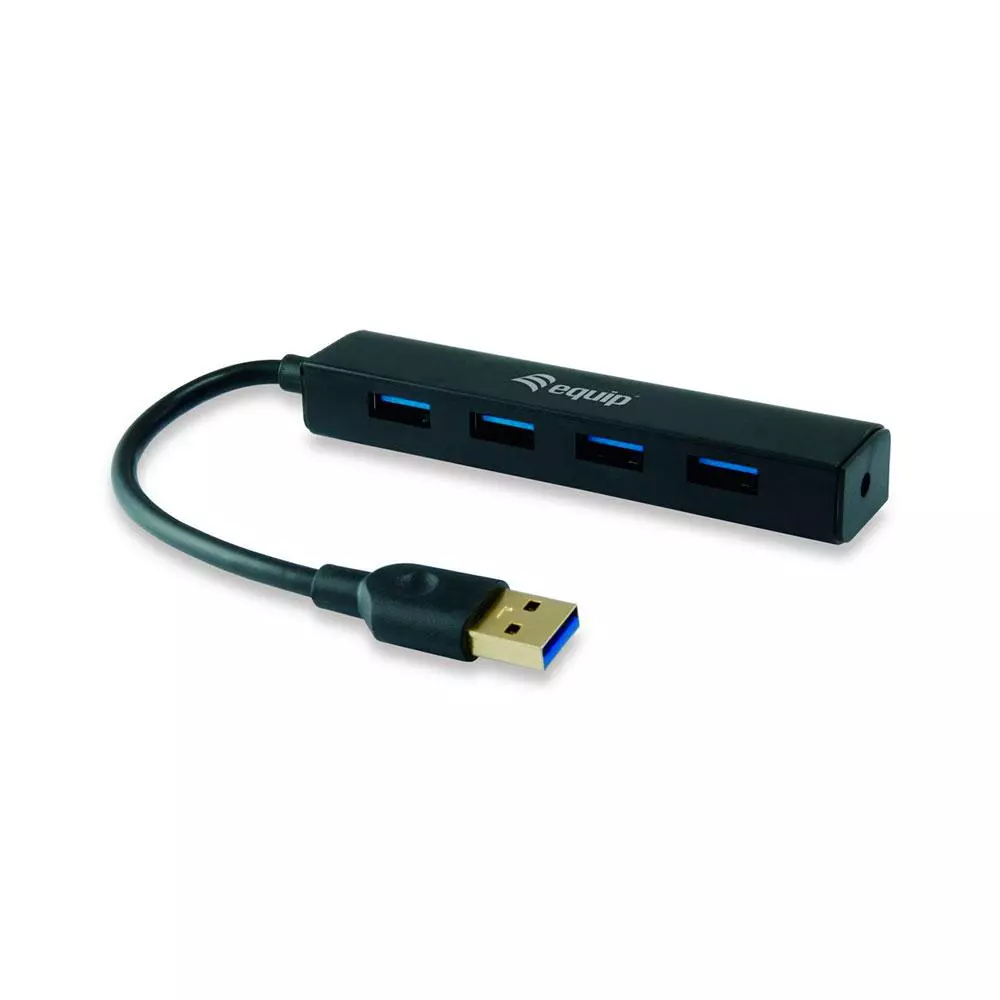Hub 4 puertos USB 3.2 Gen 1 / Equip / Negro / 128953