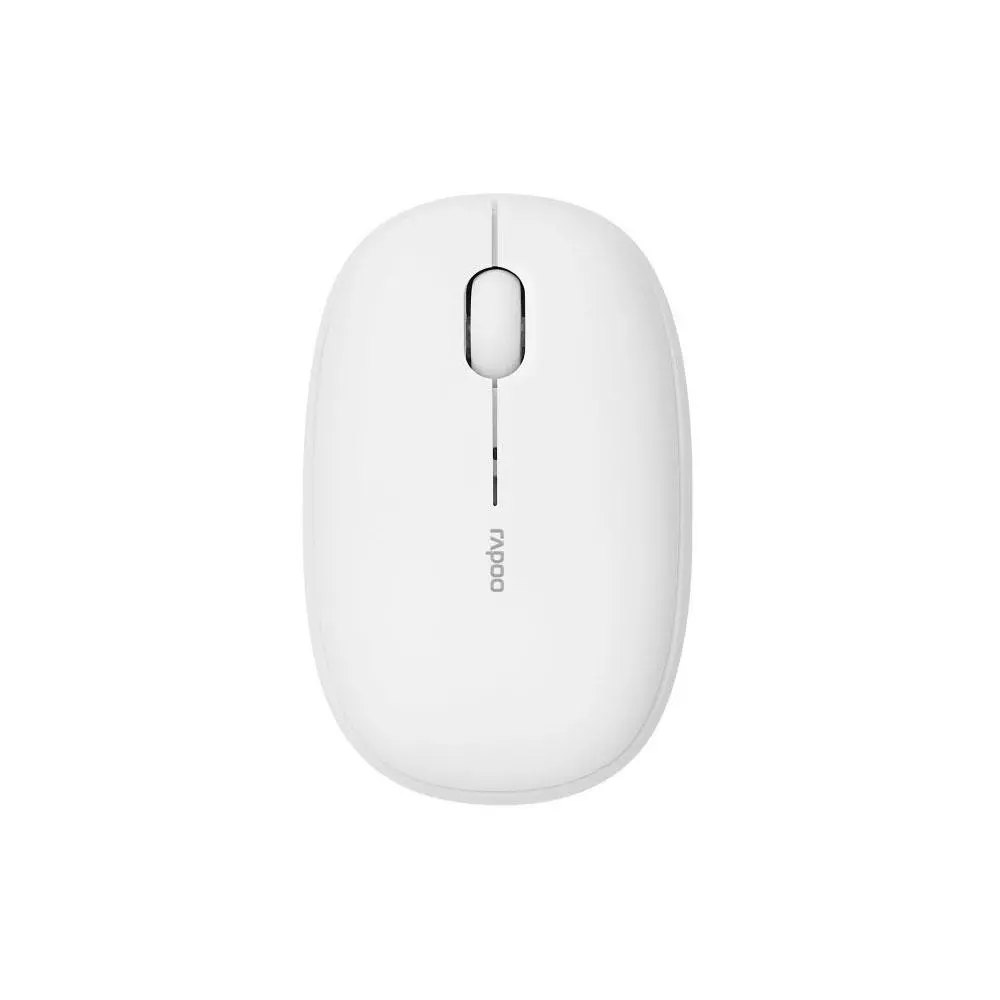 Raton Inalambrico Rapoo M660 Blanco / Dual BT 5.0 + RF 2.4Ghz / 1.300 Dpi / 3 Botones / USB 3.0 / Multimodo / 14384
