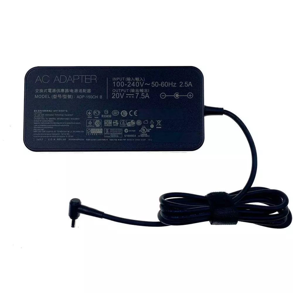 Cargador compatible para port&aacute;til ASUS / MSI 150W 20V 7.5A 4.5x3.0 mm Dayma
