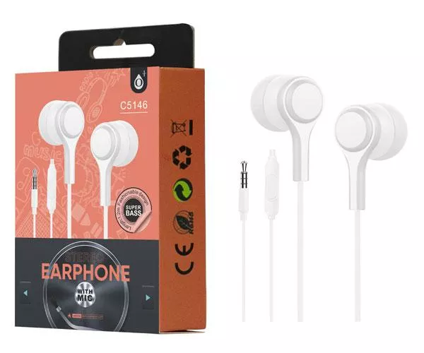 Auriculares + Microfono intrauditivos Lenoy C5146 Blanco One+