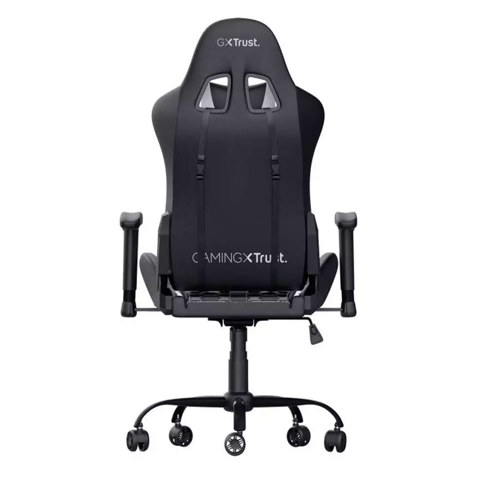 Silla trust Gaming Gxt 708W / Giratoria 360 / Respaldo ajustable / Gas Clase 4 / Hasta 150kg / Negro-Blanco