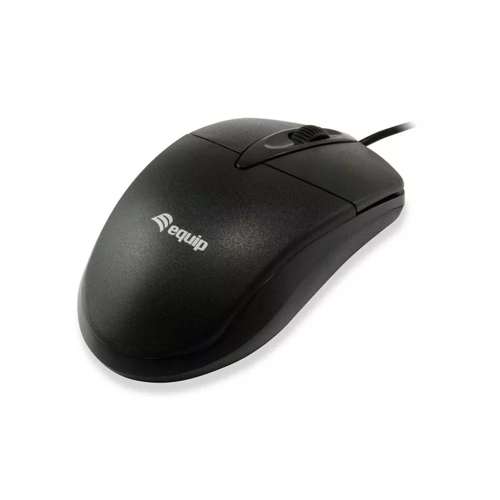 Raton &oacute;ptico Usb Equip Life / 3 botones / 1000dpi / Negro / 245102