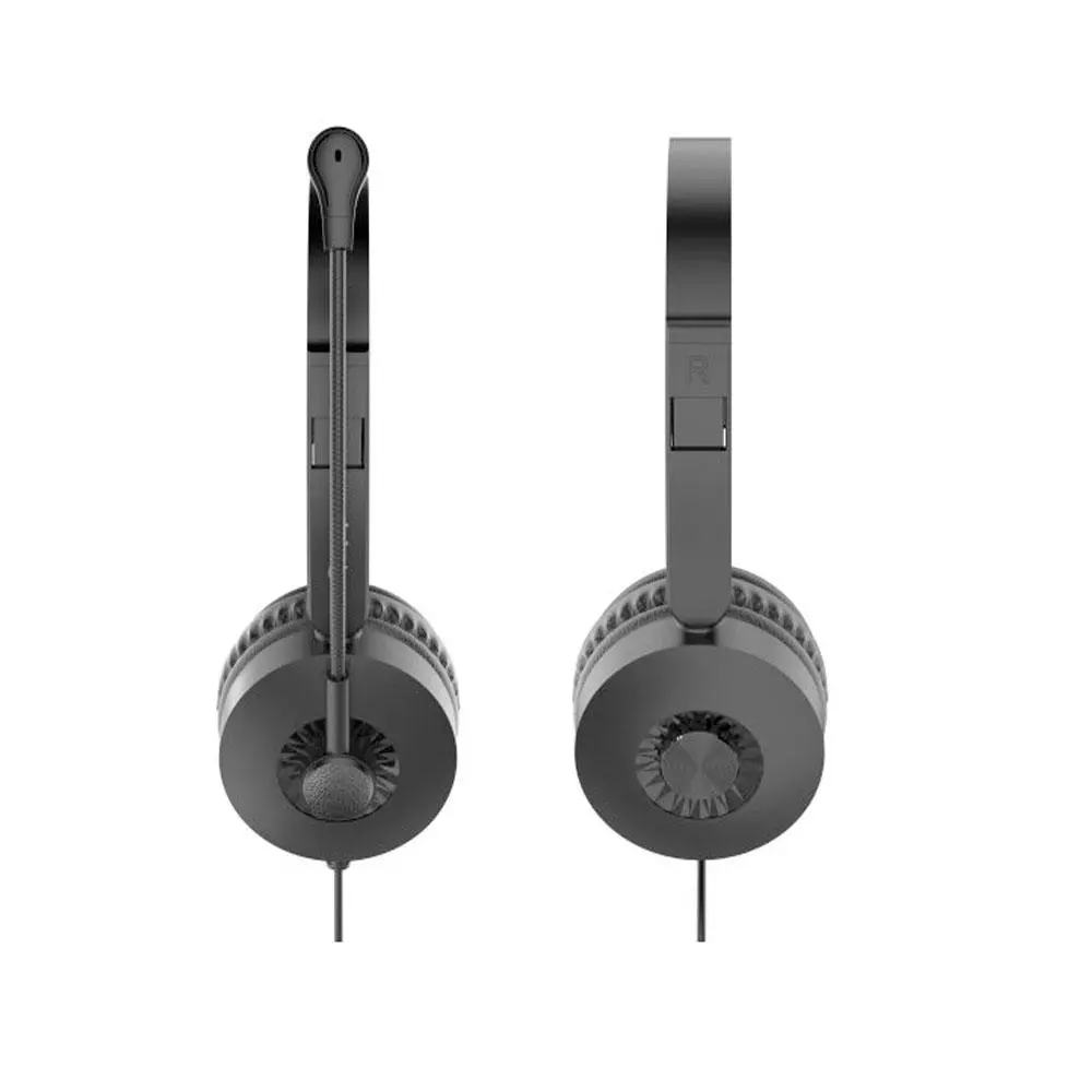Auriculares Equip Life / Usb / Microfono Flexible / Control de volumen / Negro /  245301
