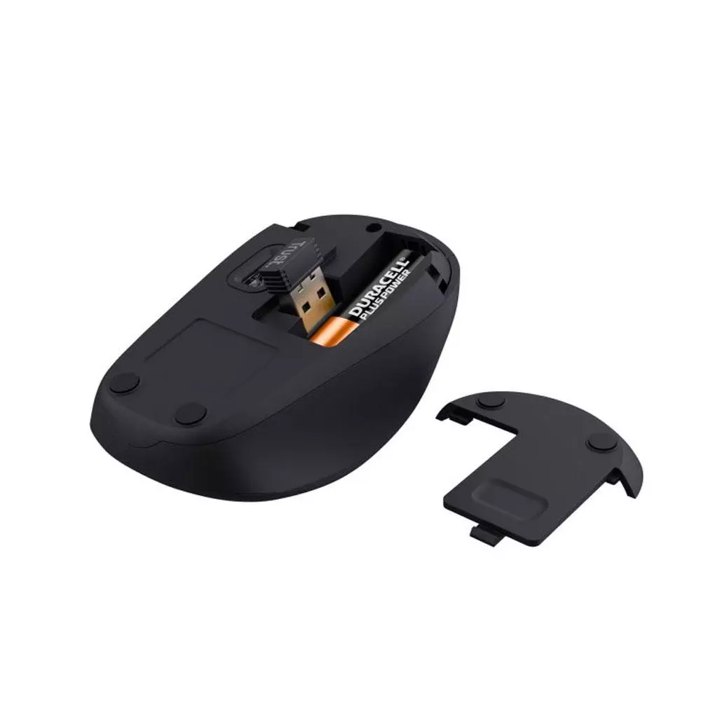Raton Inalambrico Trust TM-201 / Compacto / 1600dpi / Negro / 24706