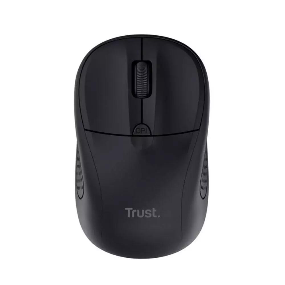 Rat&oacute;n Inal&aacute;mbrico Trust Primo / 1600 Dpi / 4 Botones / Negro /24794