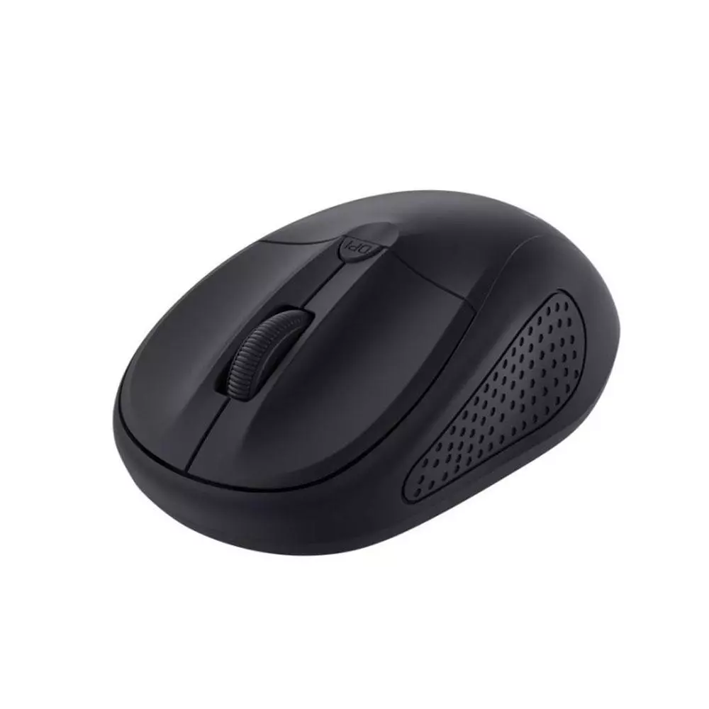 Rat&oacute;n Inal&aacute;mbrico Trust Primo / 1600 Dpi / 4 Botones / Negro /24794