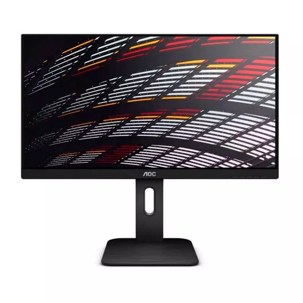 Monitor Reacondicionado LED AOC 24P1 23.6" / VGA-HDMI-DVI / Altavoces incorporados / Negro / Grado B Esquinas sombreadas
