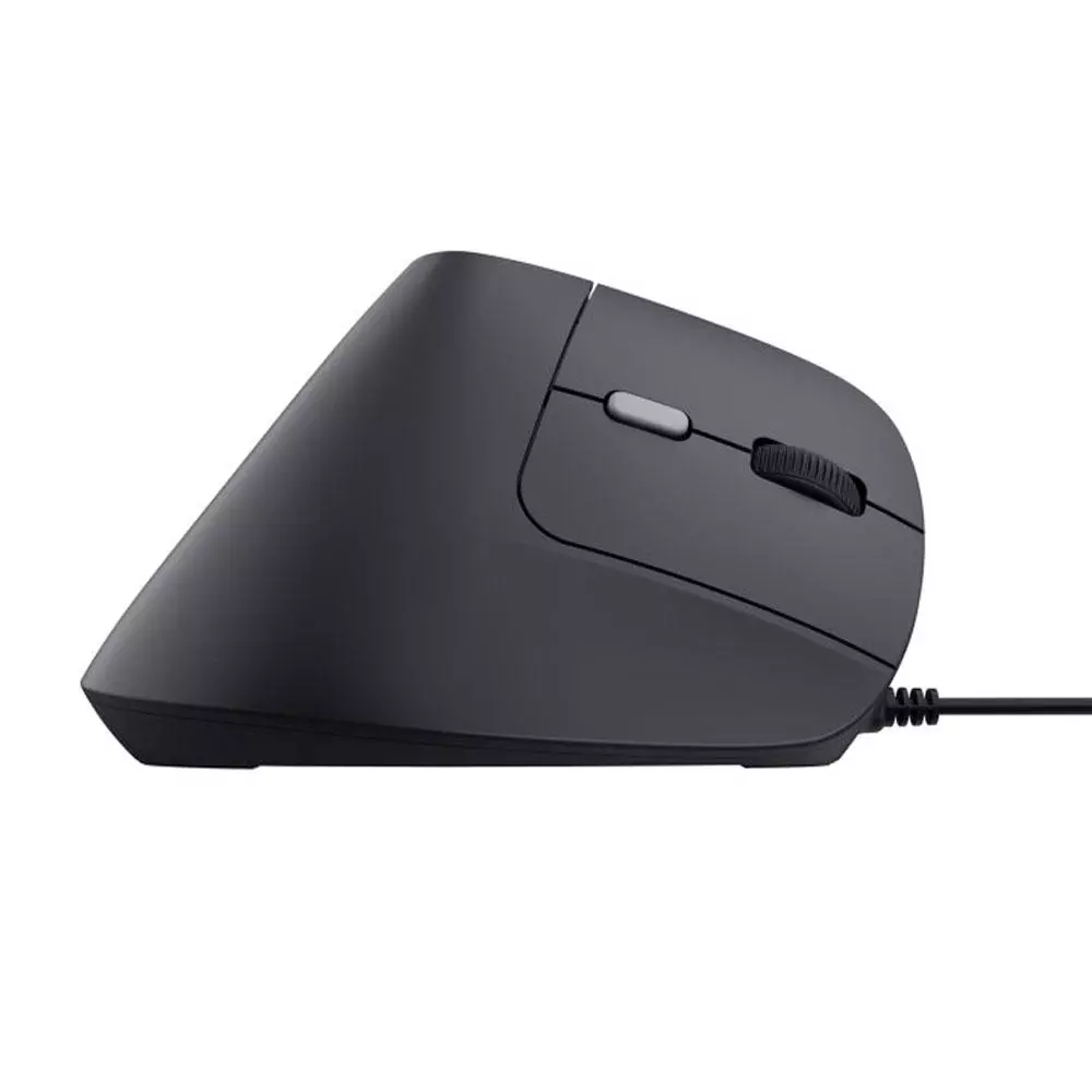 Raton &oacute;ptico Usb vertical Trust Bayo II Ergon&oacute;mico / USB / 2400 dpi / Negro / 25144
