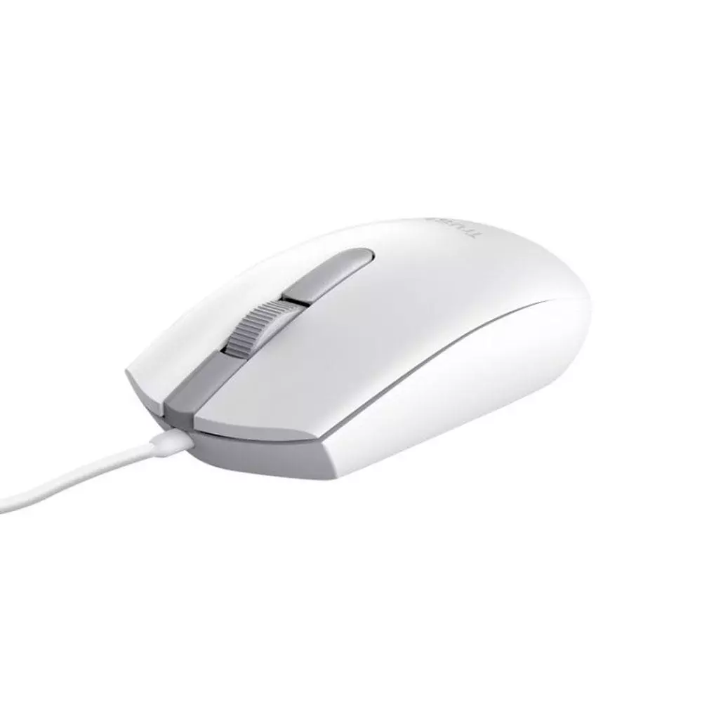 Raton Usb Trust TM-101 Eco / 1200 Dpi / 3 botones / Rueda de desplazamiento / Blanco / 25320