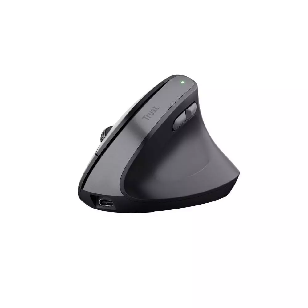 Raton &oacute;ptico inalambrico Trust TM-270 / Ergonomico / 2400 dpi / Type-C / 6 Botones / Negro / 25371