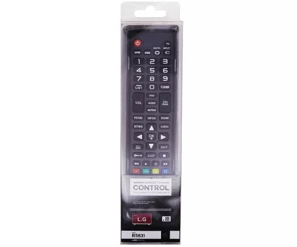 Mando a distancia TV Universal Lg R5631 / Negro / Modelo 2 / One+