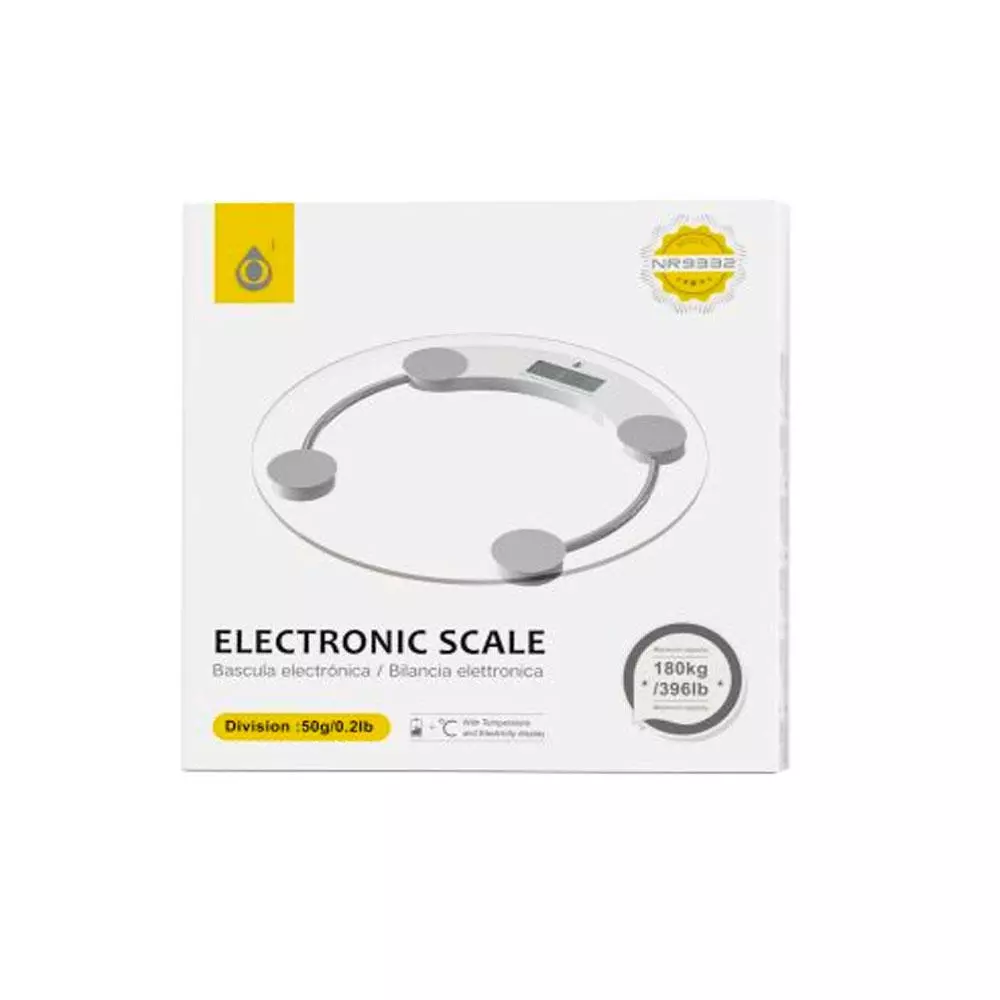 Bascula de ba&ntilde;o digital NR9332 / Pantalla LCD / Peso Max 180Kg / Cristal templado / One+ / 2903321