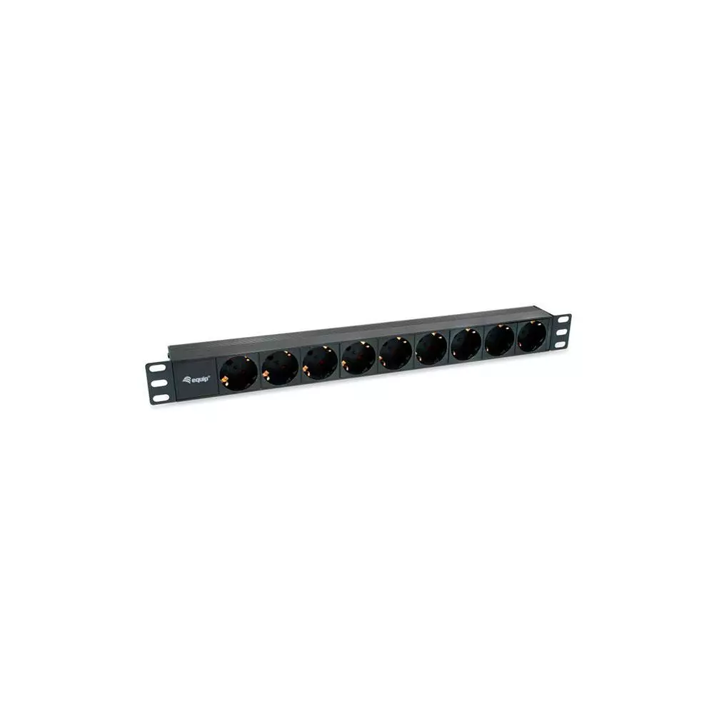 Regleta 9 tomas Equip / Para rack / 1.8 m /  Negra / 333282