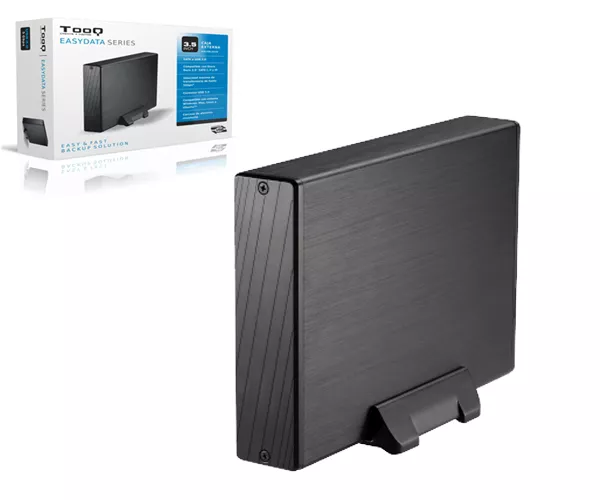 Caja externa aluminio 3.5 USB 3.0 Sata Tooq Negra TQE-3527B