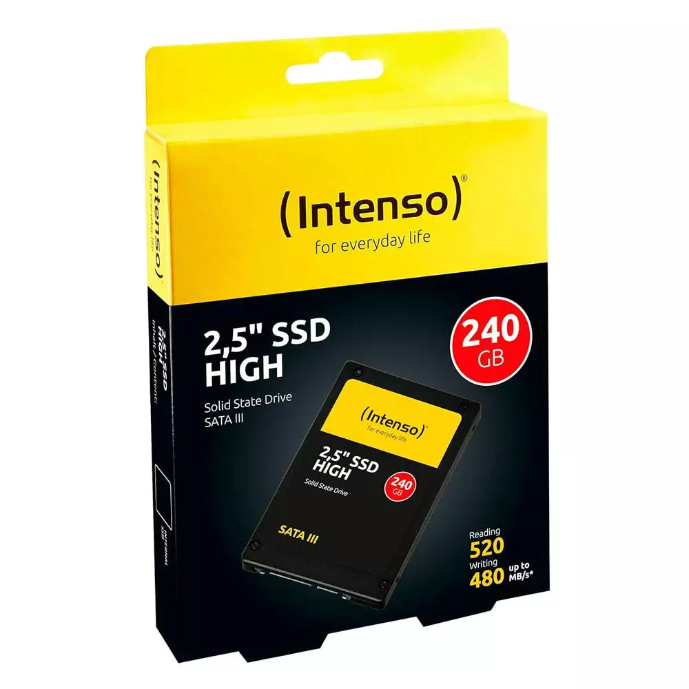 Disco duro 2.5 SSD Intenso 240Gb High Performance / Sata 3 / 520mb/s / 3813440