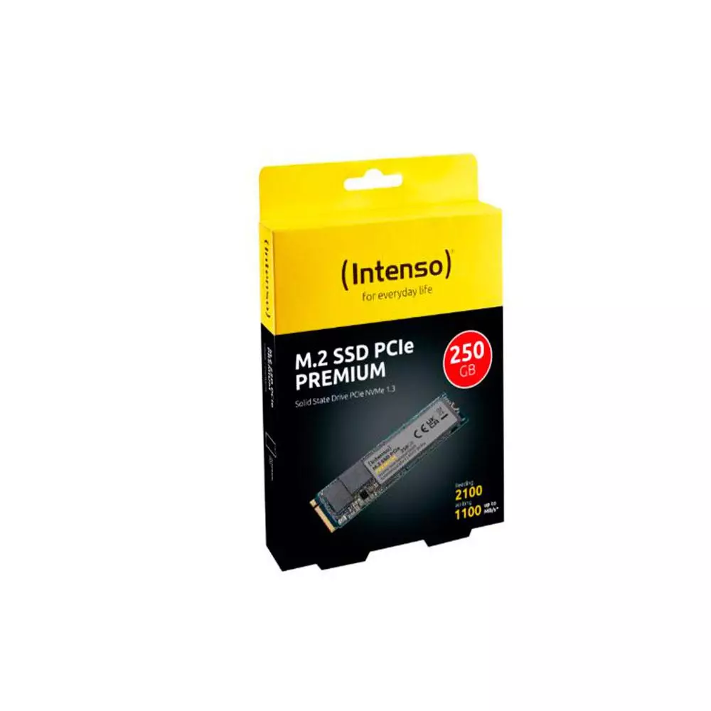 Disco Duro SSD M.2 Nvme Intenso Premium / 250Gb / PCIe 3.0 / 2100-1100 MB/s / 3835440