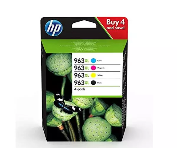 Tinta Original Hp Pack n963  Negro / Cian / Magenta / Amarillo