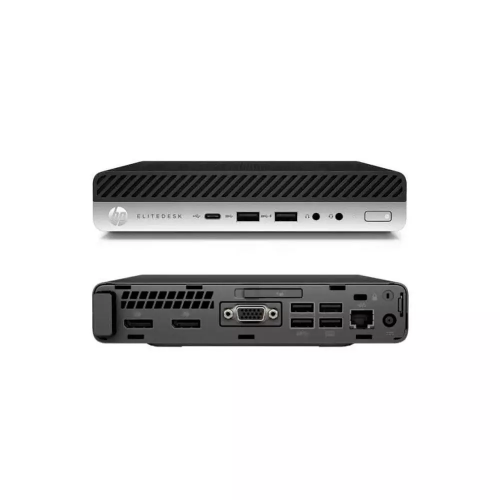 Ordenador Reacondicionado MINI HP Elitedesk 400 g3 / i5-7th / 8Gb / 256Gb NVME / Win 10 Pro / Grado A / Sin cable tr&eacute;bol