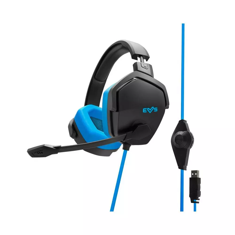 &divide; Headset jack 3.5mm energy sistem esg 4 7.1 mic control volumen deep bass negro
