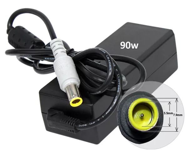 Cargador compatible para port&aacute;til LENOVO 90W 20V 4.5A 7.9x5.5 mm Dayma