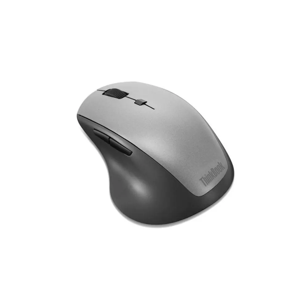 Raton Inalambrico Lenovo Thinkbook Ergon&oacute;mico / 7 botones / 2400dpi / Plata -  Negro / 4Y50V81591