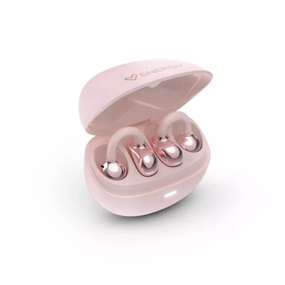 Auriculares Bluetooth Energy Sistem StreetPods Open Sound / BT6.0 / 20h Bateria / Microfono integrado / Dise&ntilde;o Curvado / Rosa / 501298
