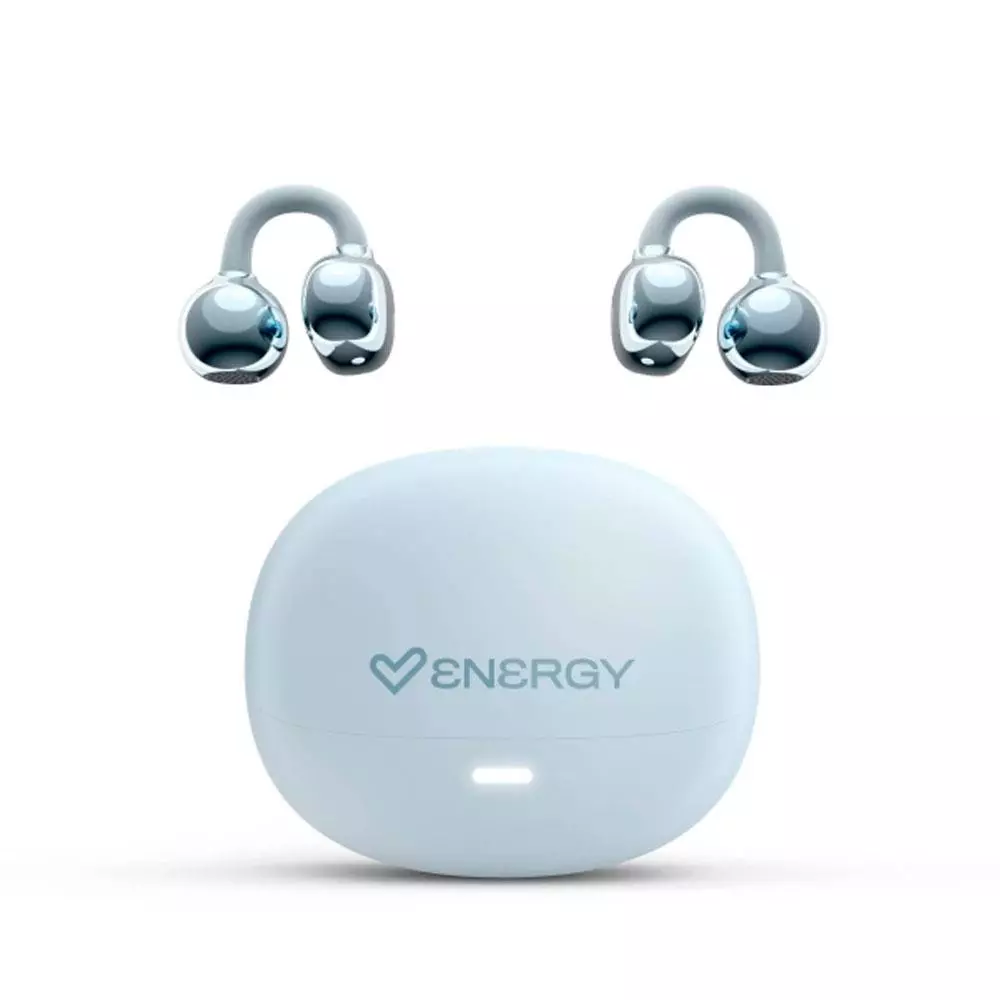 Auriculares Bluetooth Energy Sistem StreetPods Open Sound / BT6.0 / 20h Bateria / Microfono integrado / Dise&ntilde;o Curvado / Azul / 501328