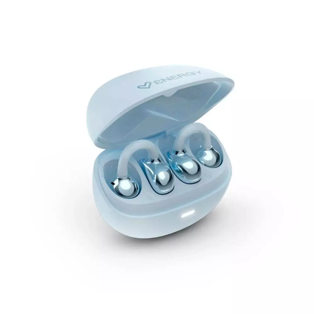 Auriculares Bluetooth Energy Sistem StreetPods Open Sound / BT6.0 / 20h Bateria / Microfono integrado / Dise&ntilde;o Curvado / Azul / 501328