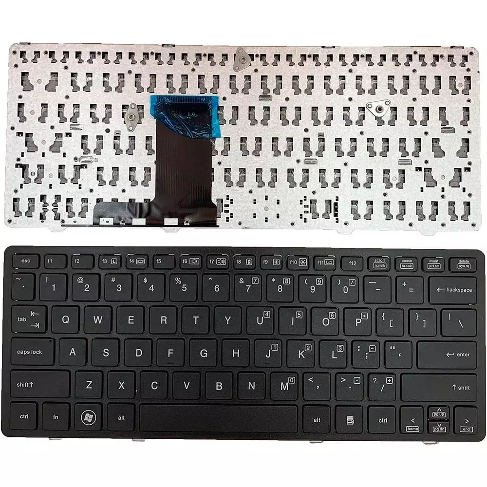 Teclado compatible para port&aacute;til HP Elitebook 2560p / 2570p / US Ingles / 701979-001 / 638512-001 / 651390-001