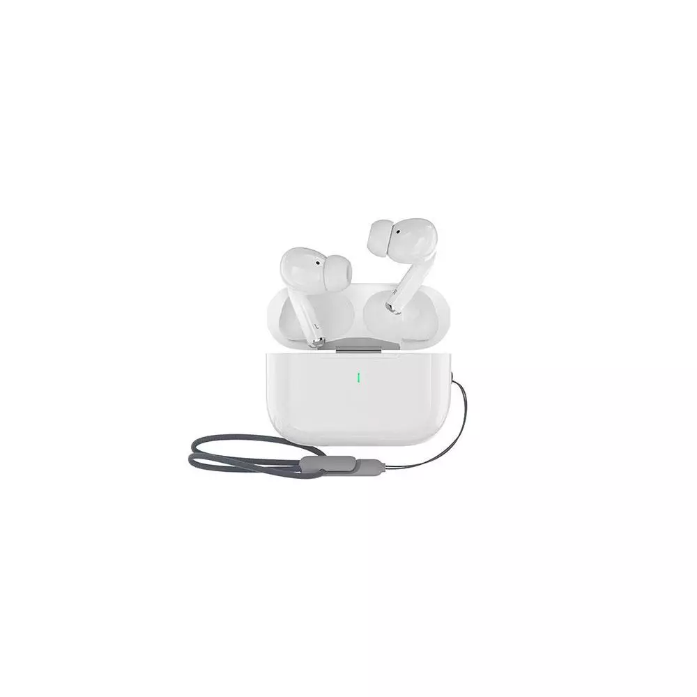 Auricular inal&aacute;mbrico Devia Airbuds Pro 2 / TWS / Bt 5.3 / 350 mAh / Blanco