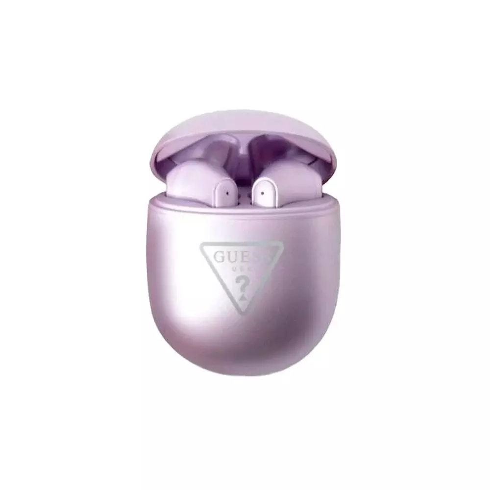Auricular inal&aacute;mbrico Guess Triangle / TWS / Bt 5.3 / 270 mAh / Morado / GUTWST82TRU