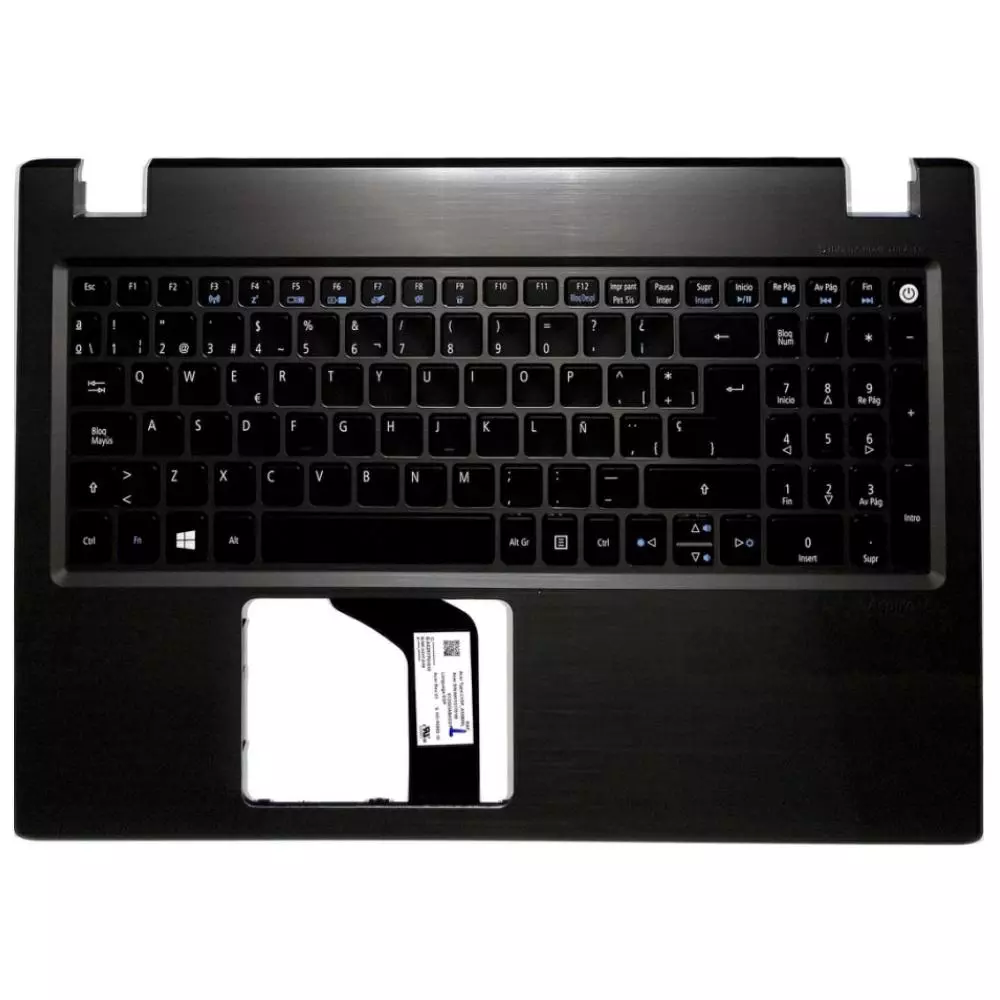 Top case + Teclado compatible para port&aacute;til ACER V3-575 Negro