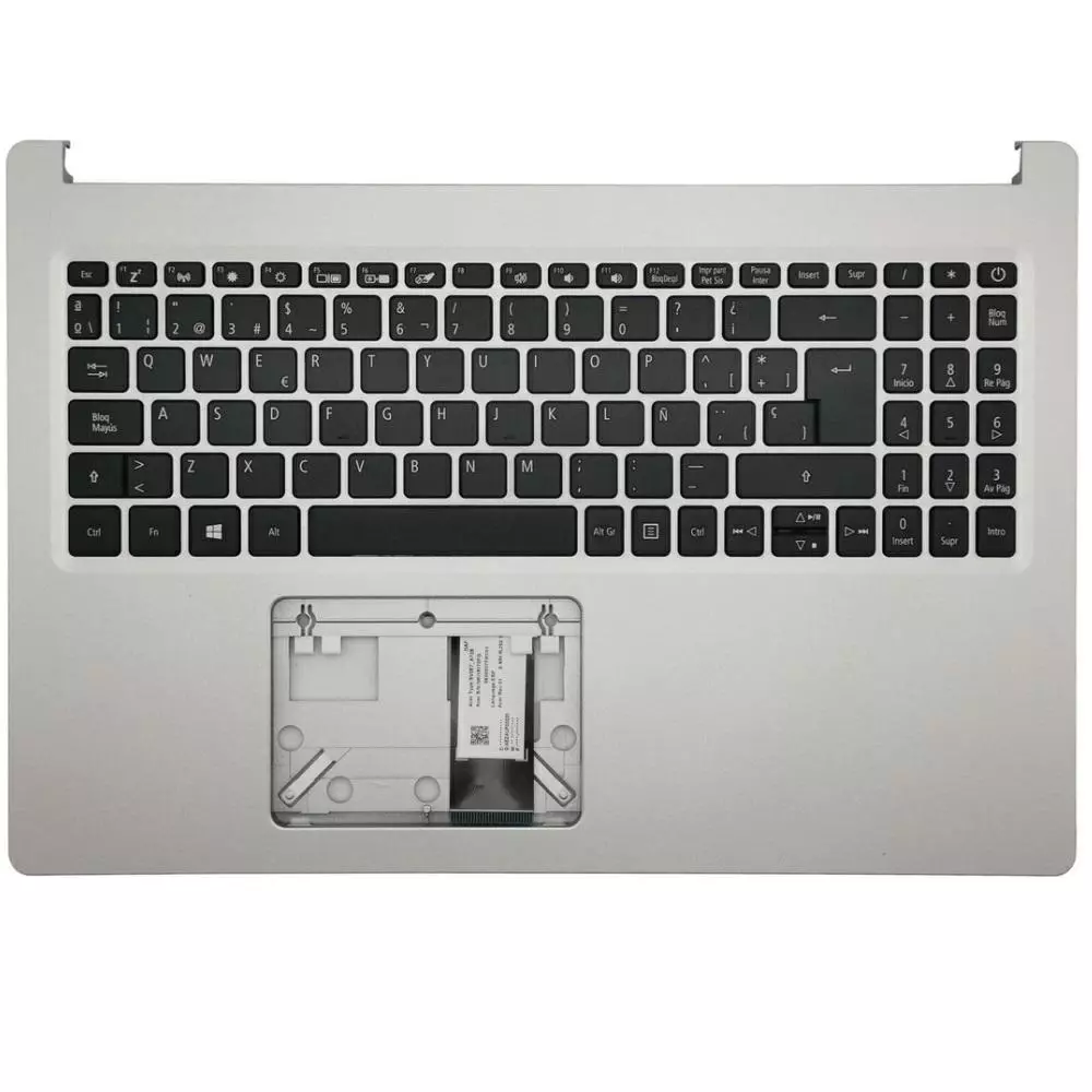 Top case + Teclado compatible para port&aacute;til ACER A514-54 Plata