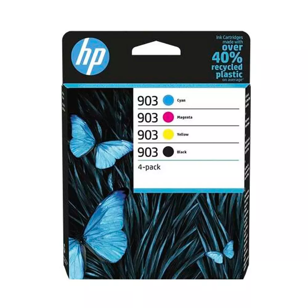 Tinta Original Hp pack n903 Negro + Colores  6zc73ae