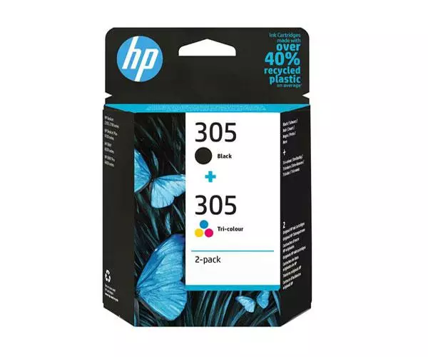 Tinta Original Hp Pack n305 Negro + Color 6zd17ae / 120 Pag.