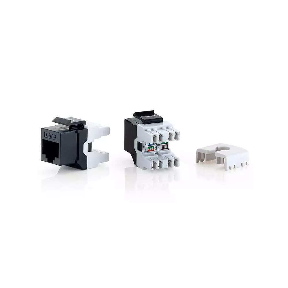 &divide; Kit 8 uds conector hembra rj45 utp cat6 panel keystone