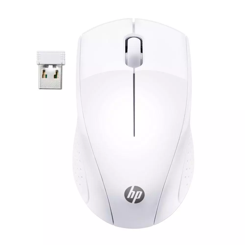 Raton inal&aacute;mbrico HP 220 / 1.300dpi / Ambidiestro / Blanco nieve / 7KX12AA#ABB