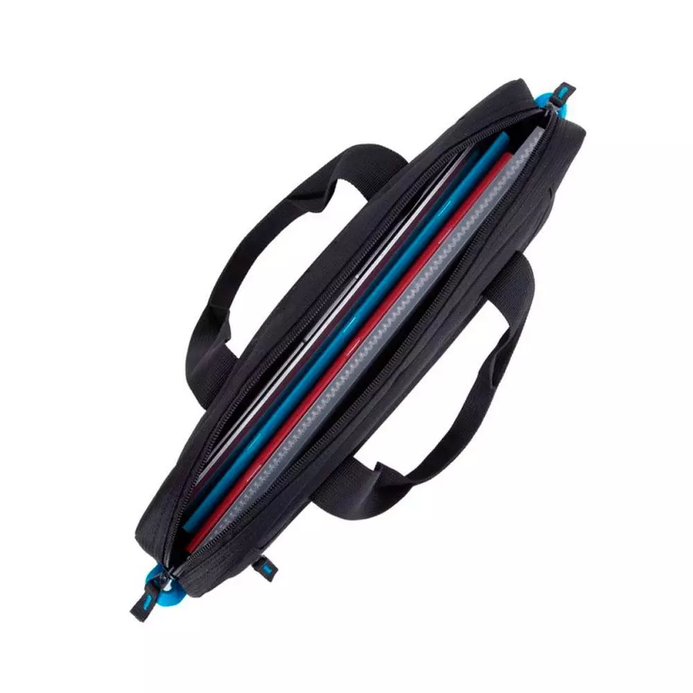 Maletin portatil Rivacase 8027 Black Regent II / hasta 14" / Compartimento principal acolchado / 24449