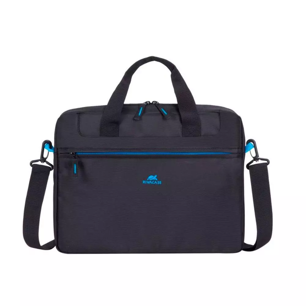 Maletin portatil Rivacase 8027 Black Regent II / hasta 14" / Compartimento principal acolchado / 24449