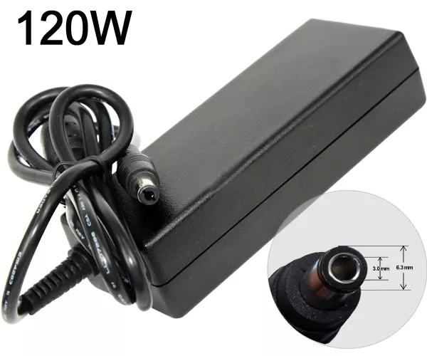 Cargador compatible para port&aacute;til TOSHIBA 120W 15V 8A 6.3x3.0 mm