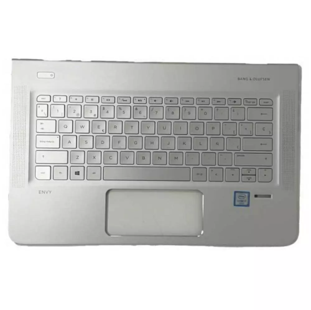 Top case + Teclado compatible para port&aacute;til HP envy 13-D Plata