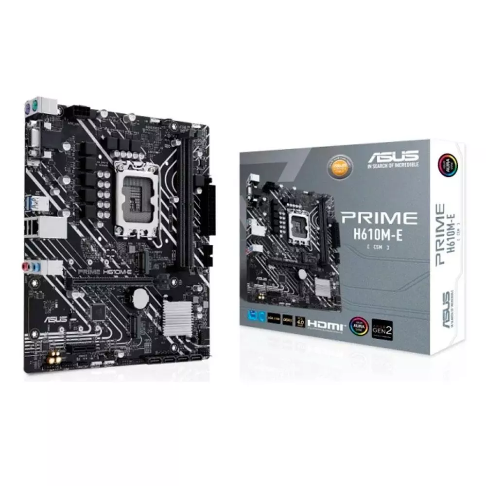 Placa base Asus Prime H610M-E / Socket 1700 / DDR4 / MATX / 90MB19N0-M1EAYC