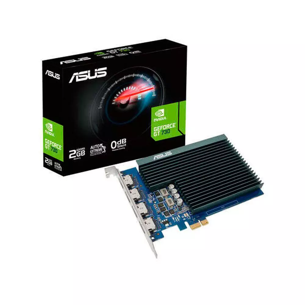 Tarjeta Gr&aacute;fica Asus GT 730 / 2Gb DDR5 / 4x HDMI / 90YV0H20-M0NA00